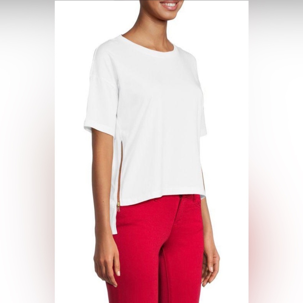 Classic White Short Sleeve Women's Top